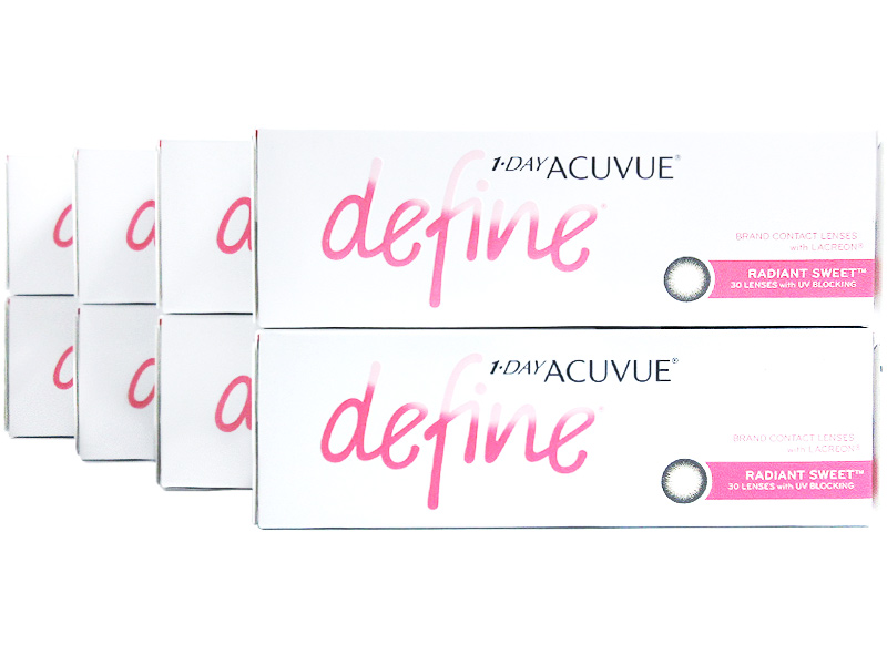 1 Day Acuvue Define Radiant Sweet with LACREON 8-Box Pack (120 Pairs)