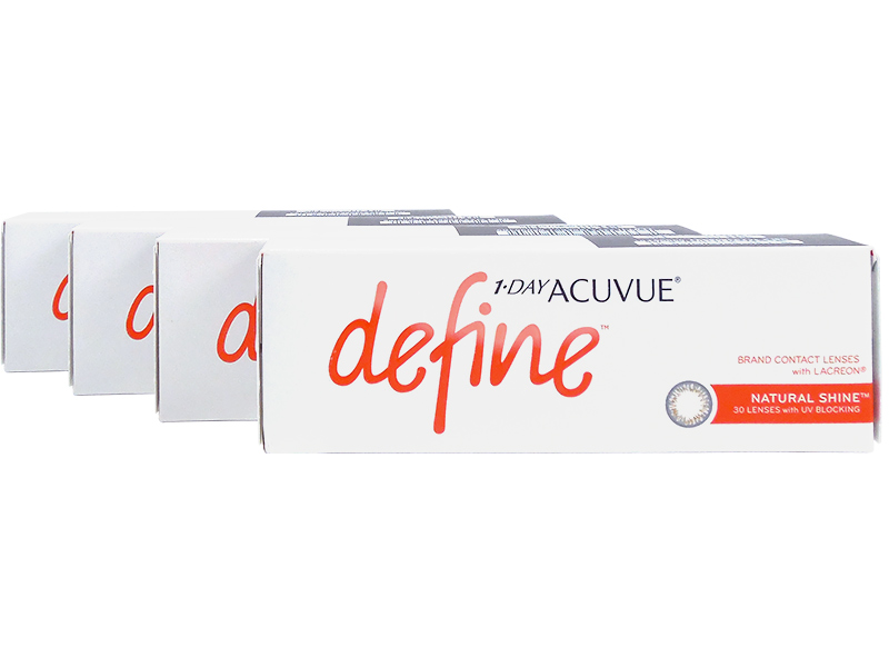 1 Day Acuvue Define Natural Shine with LACREON 4-Box Pack (60 Pairs)