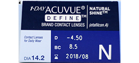 1 Day Acuvue Define (Natural Shine) 12-Box Pack (180 Pairs)