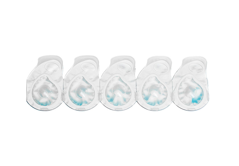 5 blister packs of daily contact lenses