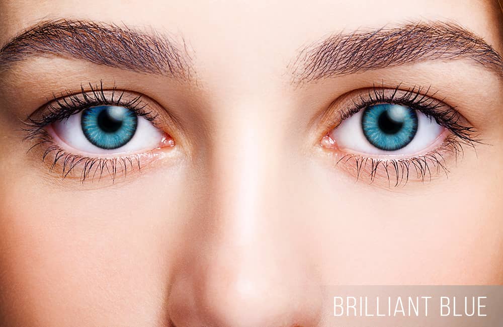 FreshLook ColorBlends Brilliant Blue Weekly Disposable Color Contact Lenses 2 Lenses Per Box