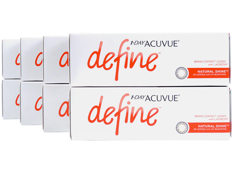 1 Day Acuvue Define Natural Shine with LACREON 8-Box Pack (120 Pairs)