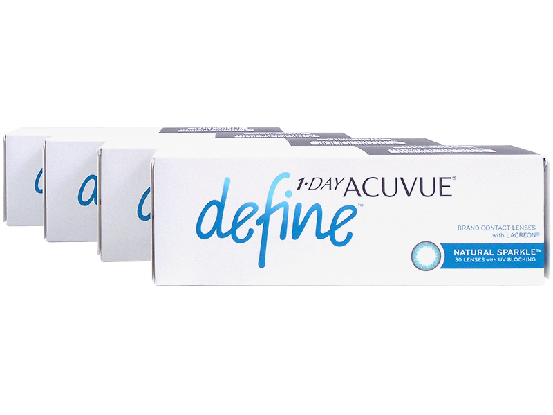 1 Day Acuvue Define Natural Sparkle with LACREON 4-Box Pack (60 Pairs)