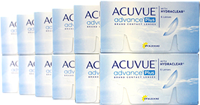 Acuvue Advance Plus 12-Box Pack (36 Pairs)