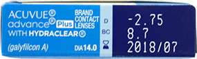 Acuvue Advance Plus 8-Box Pack (24 Pairs)